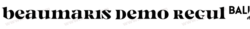 Beaumaris Demo Regul字体转换